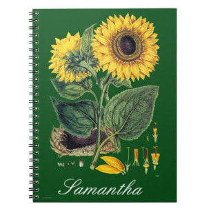 Miller: Sunflower Spiral Notebook