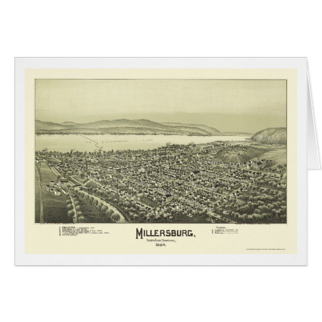 Millersburg, PA Panoramic Map - 1894 (Front Horizontal)