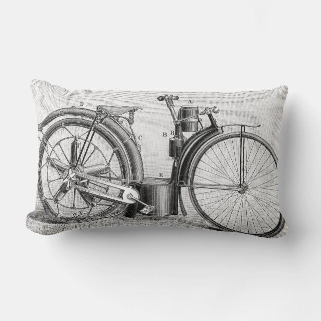 Millet Motorcycle, 1895 Lumbar Cushion (Front)