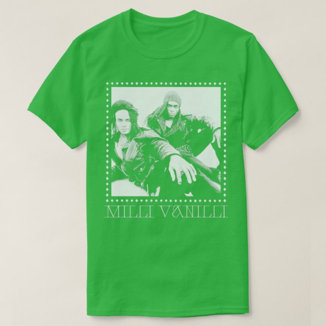 Milli Vanilli Vintage Style Aesthetic Design1 T-Shirt (Design Front)