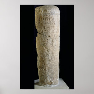 Milliary boundary columm poster