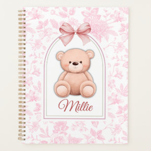 Millie   Custom Pink Teddy Bear Nursery Design  Planner