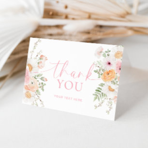 Millie Floral Folded Thank You Card