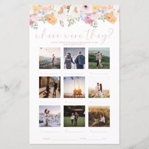 Millie Floral Where Were They Vacation Photo Game