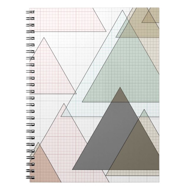 millimeter paper triangle graph paper spiral notebook (Front)