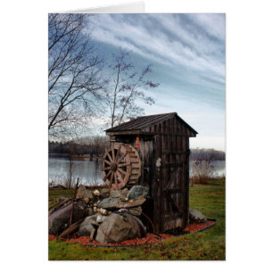 Milling about the outhouse