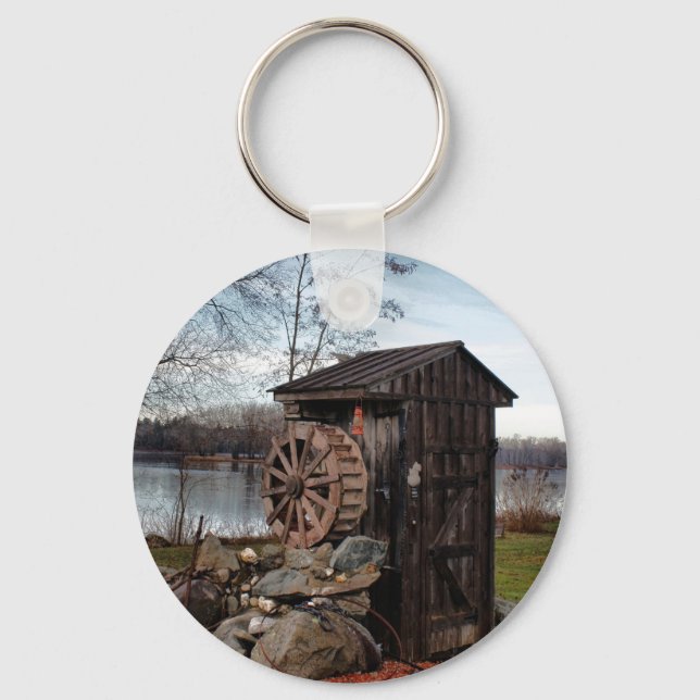 Milling about the outhouse key ring (Front)