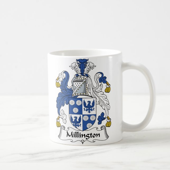 Millington Family Crest Coffee Mug (Right)