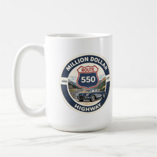  Million Dollar Highway Route 550 classic car gift Coffee Mug
