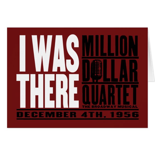 Million Dollar Quartet "I Was There" (Front Horizontal)