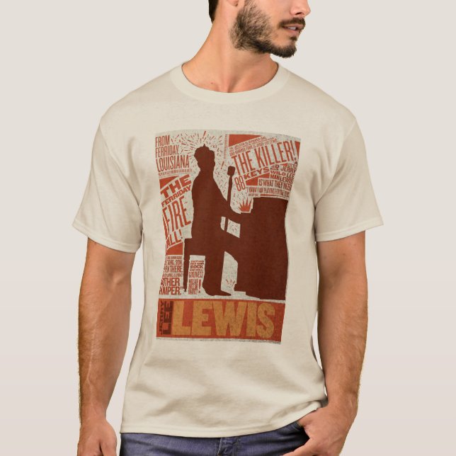 Million Dollar Quartet Lewis Type T-Shirt (Front)