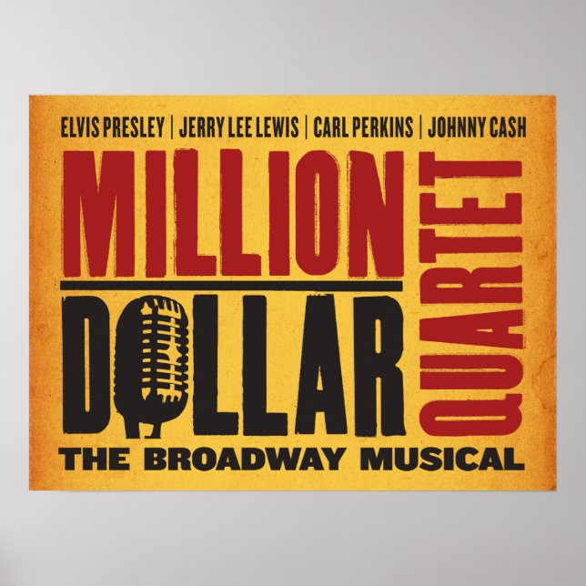 Million Dollar Quartet Logo Poster (Front)