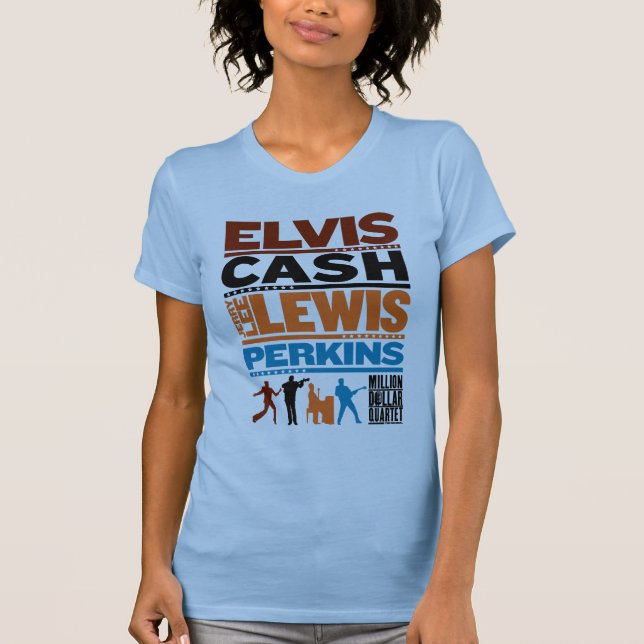 Million Dollar Quartet Names T-Shirt (Front)