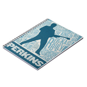 Million Dollar Quartet Perkins Type Spiral Notebook