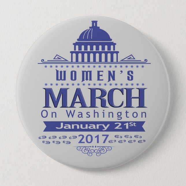 Million Womens March on Washington 2017 Button Pin (Front)