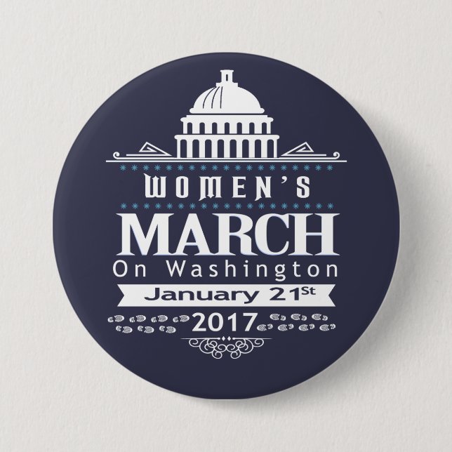 Million Womens March on Washington 2017 Button Pin (Front)
