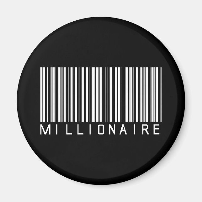 Millionaire Bar Code Magnet (Front)