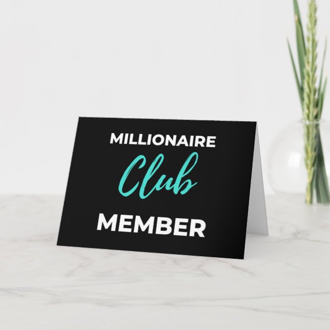 Millionaire Club Member Card (Front)