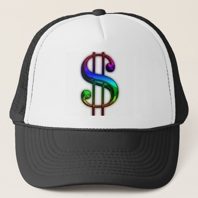 MILLIONAIRE DOLLAR SIGN TRUCKER HAT #3 (Front)