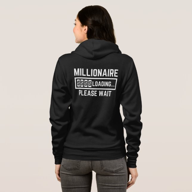 Millionaire Loading Please Wait Hoodie (Back Full)