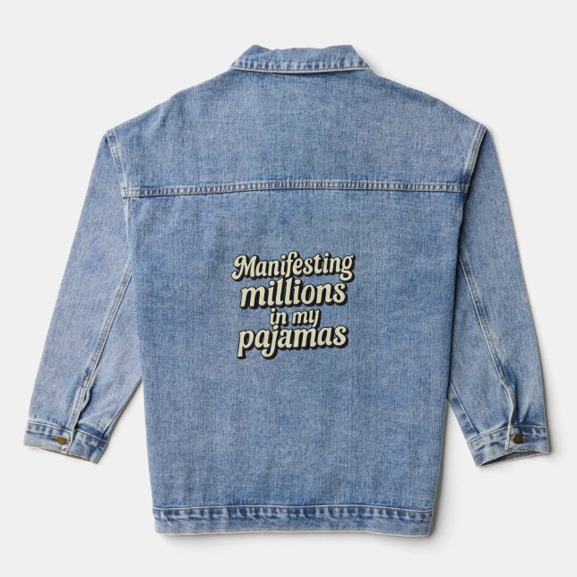 Millionaire Mood in Pyjamas Denim Jacket (Back)