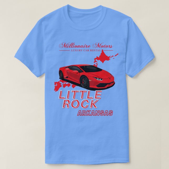 Millionaire Motors Little Rock Red Lambo T-Shirt (Design Front)