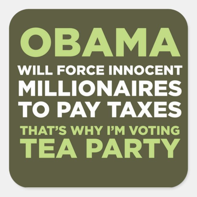 Millionaires Square Sticker (Front)