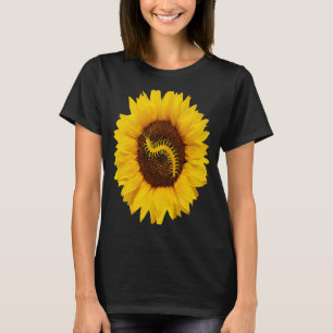 Millipede For Women Men Arthropod Sunflower T-Shirt