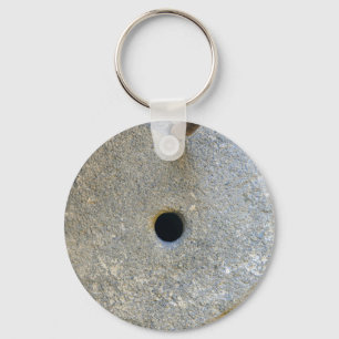 millstone mill stone flour wheat cereal bread grin key ring