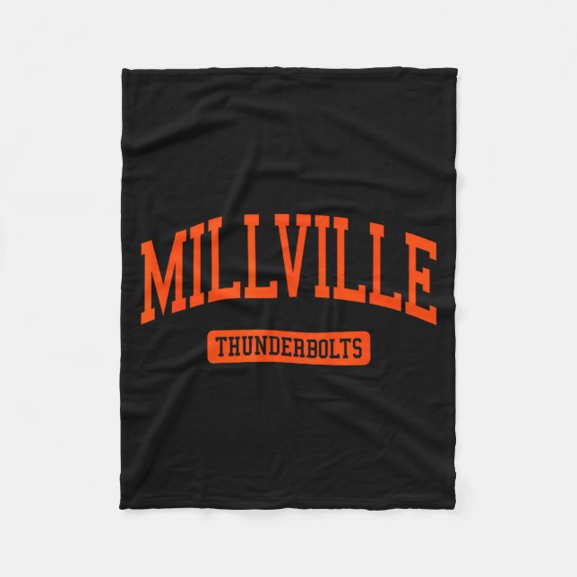 Millville High School Hs Millville Nj Varsity Srts Fleece Blanket (Front)