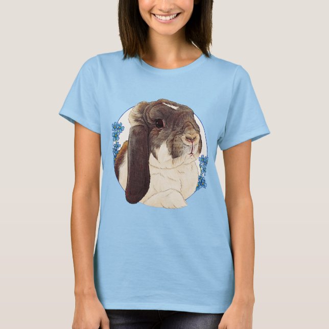 Milly Moo Bunny Ladies T-Shirt (Front)