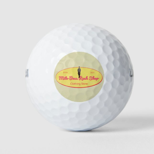 Milo Bass Rush Shop golf ball (Front)