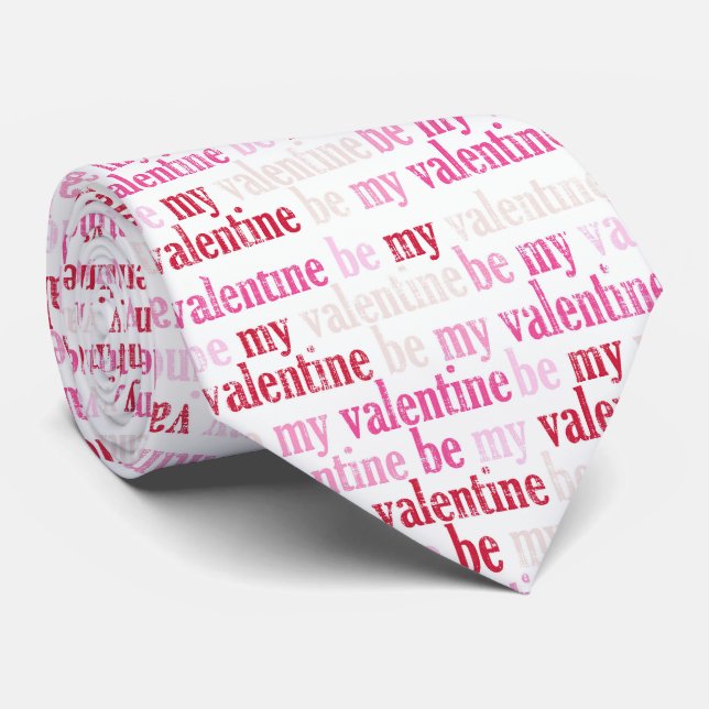 Milo Dale Be My Valentine Men's Valentine Necktie (Rolled)
