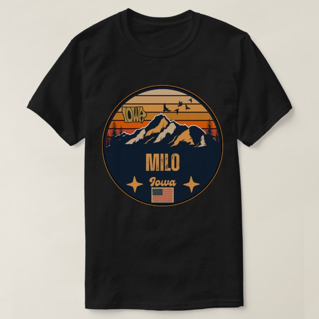 Milo, Iowa T-Shirt (Design Front)