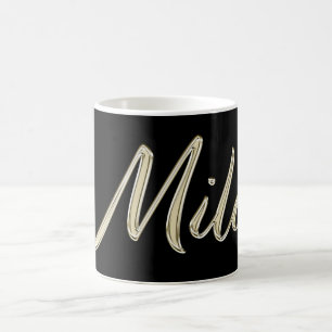 Milo Name whitegold Tasse Teetasse Coffee Mug