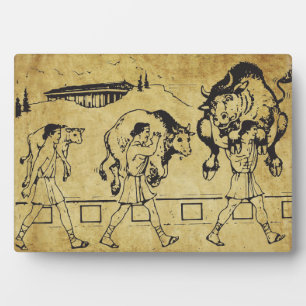 Milo of Croton And The Bull - Gym Motivational Plaque