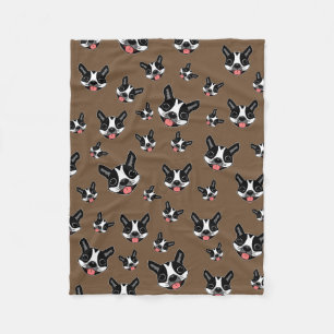 Milo The Boston Terrier Fleece Blanket