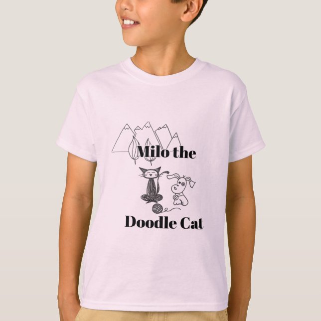 Milo the Doodle Cat T-Shirt (Front)