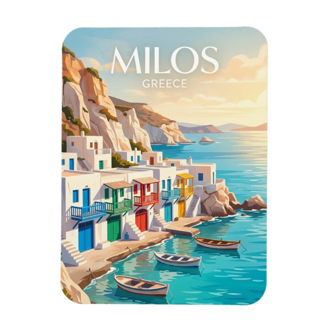 Milos Greece Magnet (Vertical)