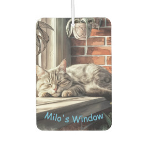 Milo's Window: The Perfect Place to Dream  Car Air Freshener