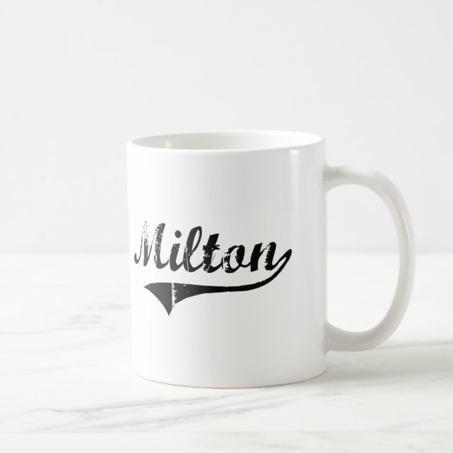 Milton Classic Style Name Coffee Mug (Right)