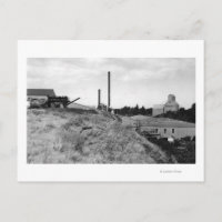 Milton, Oregon View of Town Elevator Photograph