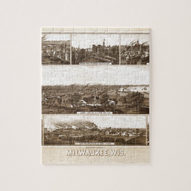Milwaukee 1882 jigsaw puzzle (Vertical)