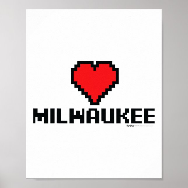 Milwaukee 8-bit Gamer City  Poster (Front)