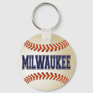 MILWAUKEE BASEBALL KEY RING