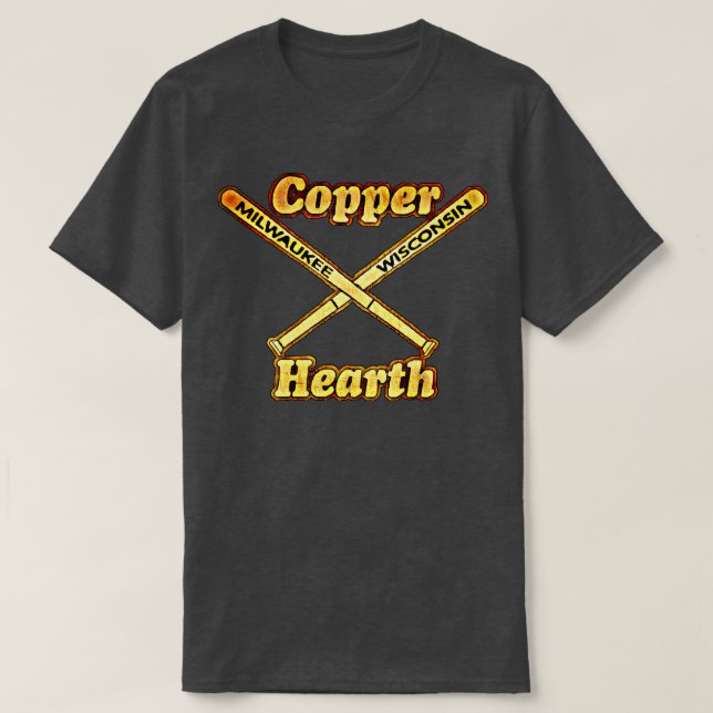 Milwaukee Copper Hearth Slow Pitch Softball T-Shirt (Design Front)