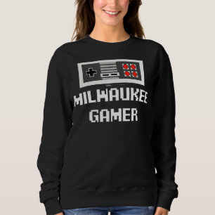 Milwaukee gamer 8 Bit City Sweatshirt