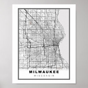 Milwaukee Map Poster