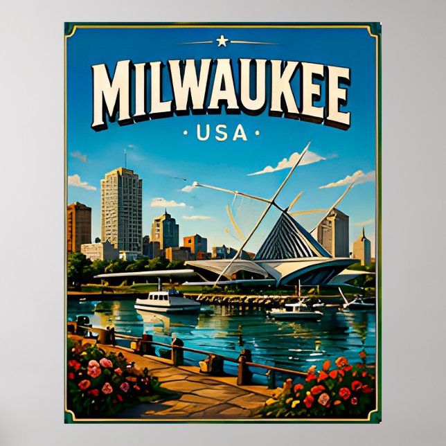 Milwaukee Museum Lakefront Poster (Front)