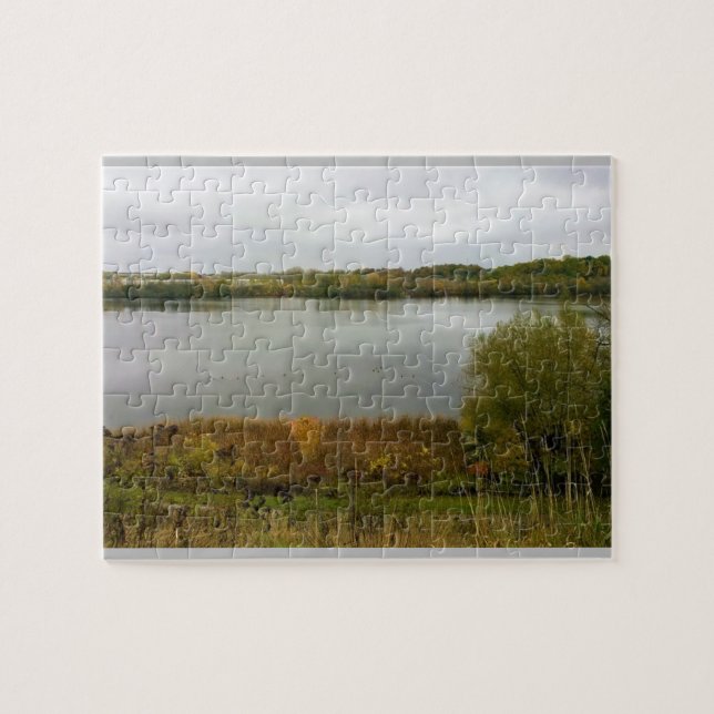 Milwaukee River, West Bend, Wisconsin Jigsaw Puzzle (Horizontal)